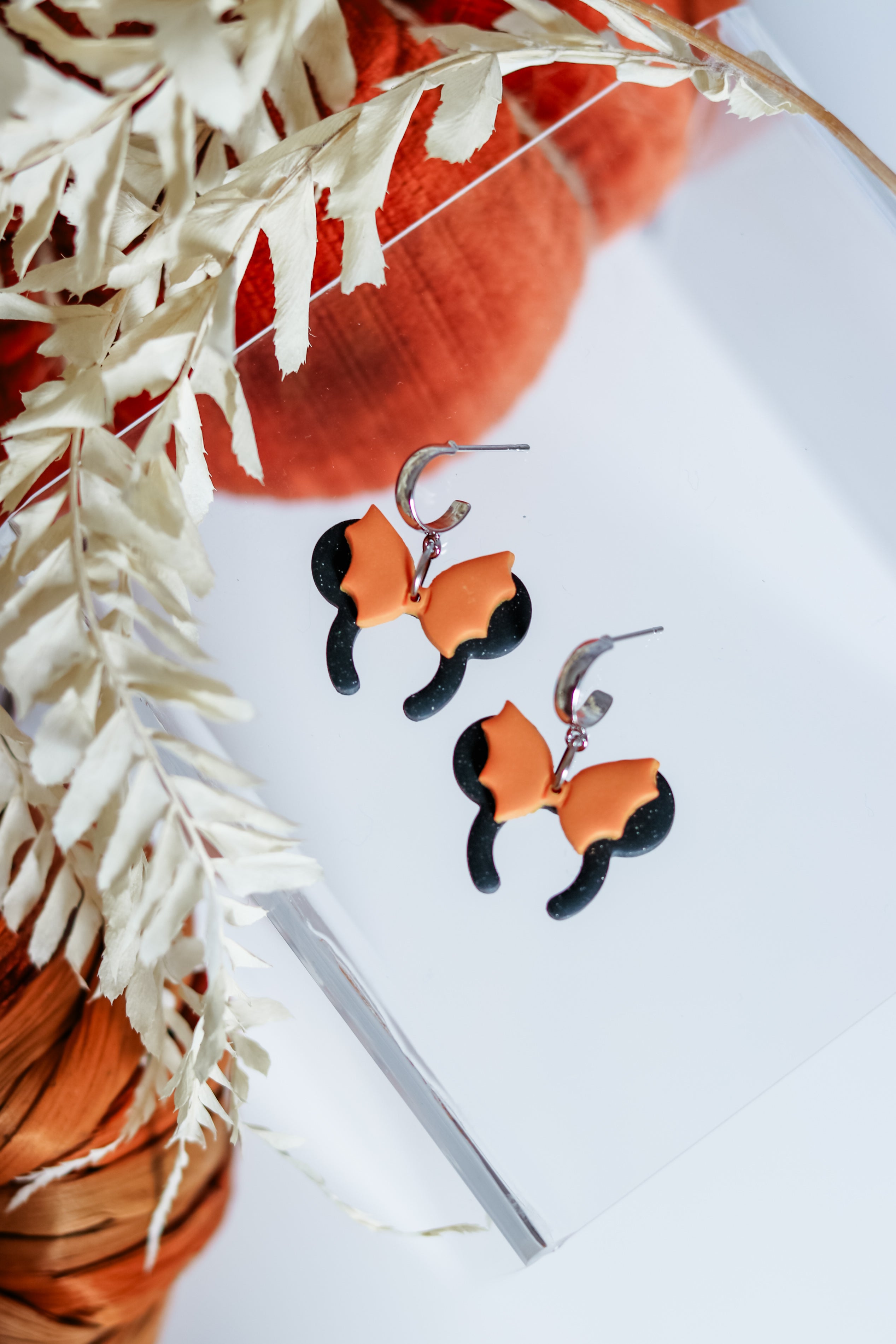 Black & Orange Batty Mickey Ears