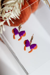 Purple & Orange Batty Mickey Ears