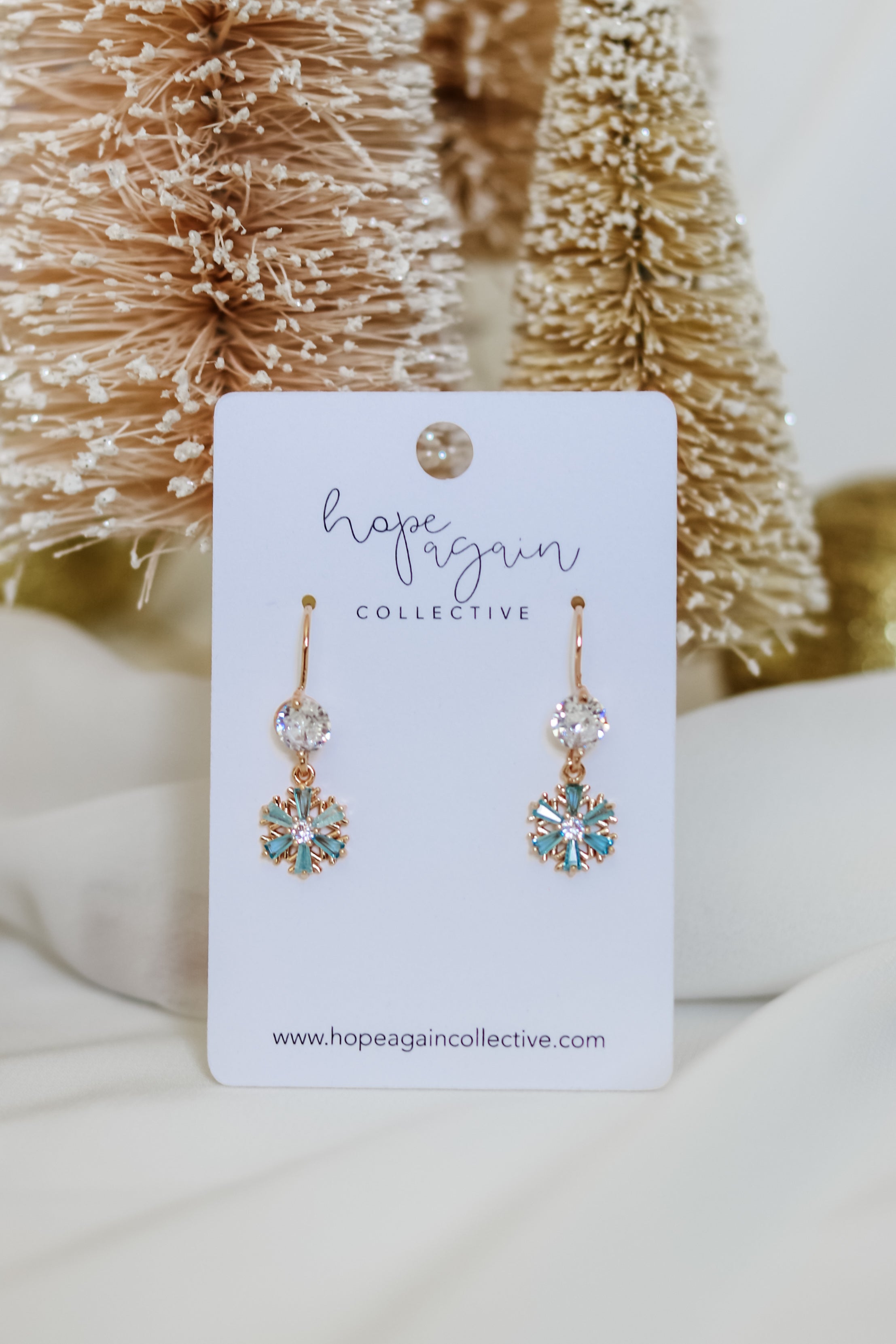 Sparkling Snowflake Dangles