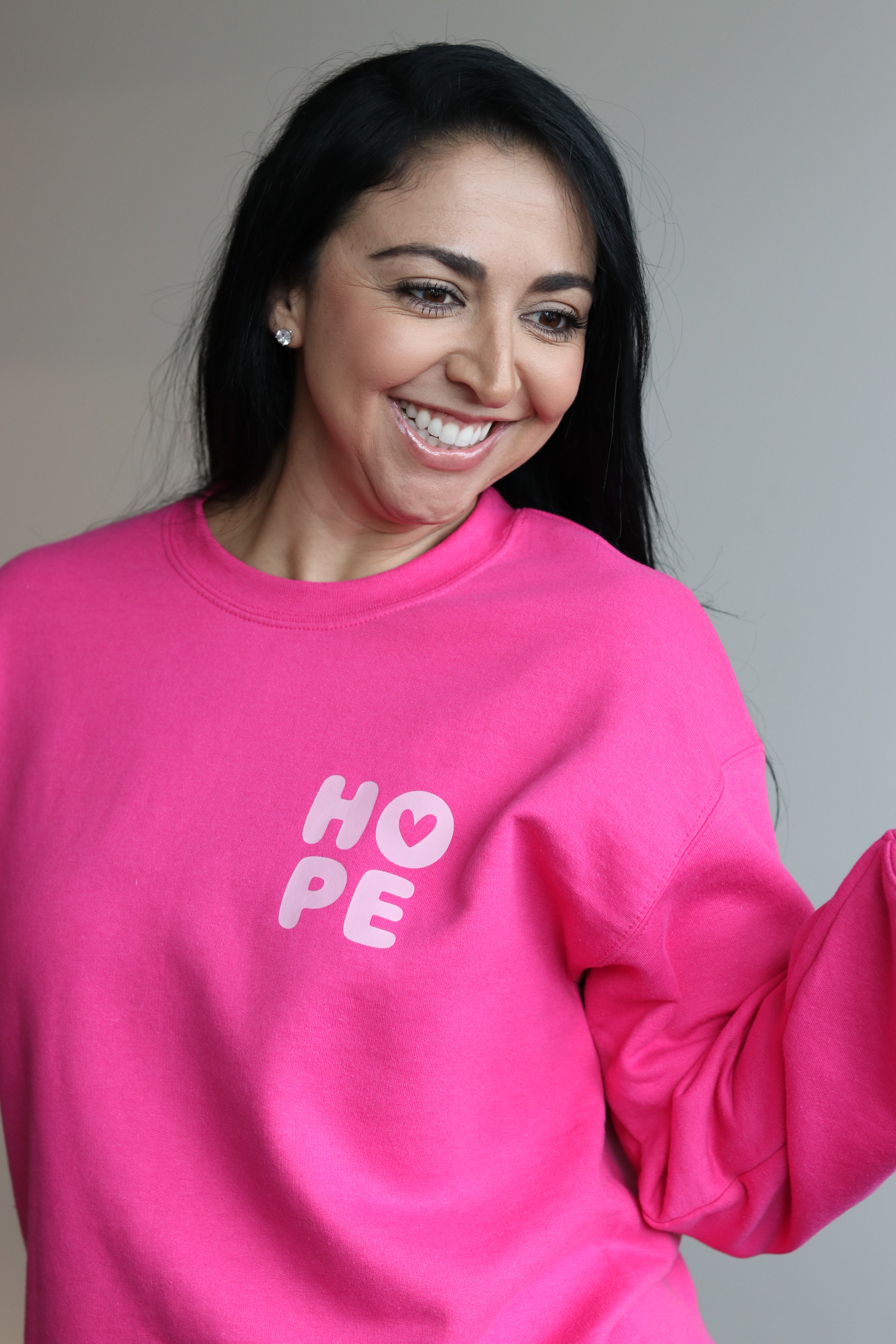 Hope Wins Sweatshirt in Pink – Hope Again Collective