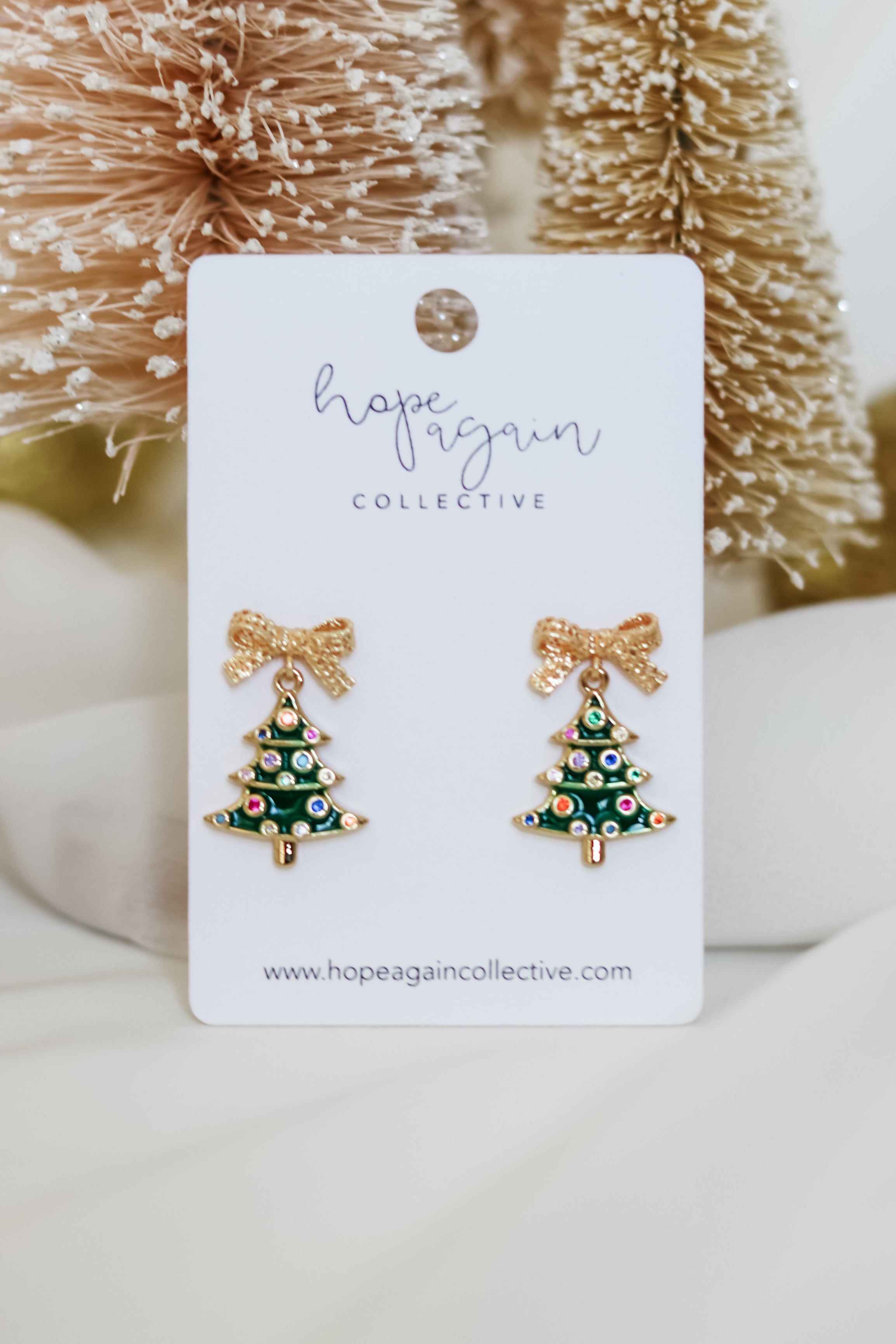 Christmas Tree Charm Studs